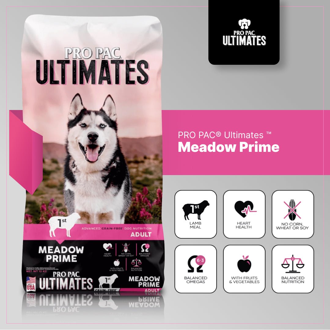 Pro Pac Ultimates Meadow Prime (cordero y papa), adultos todas las razas - Golmos