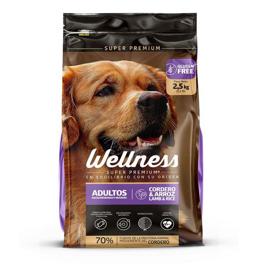 Wellness Cordero Adultos Razas Medianas y Grandes - Golmos